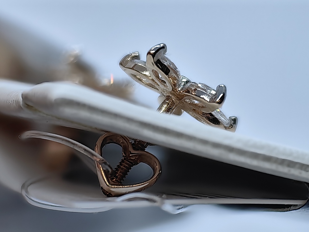 СЕРЬГИ ПУСЕТЫ с камнями (Au 585)