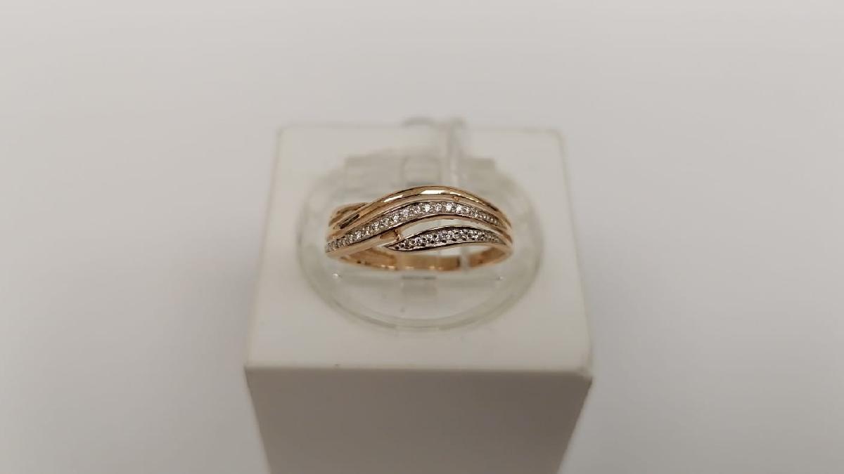 КОЛКМИ585 КОЛЬЦО С КАМНЯМИ (Au 585)