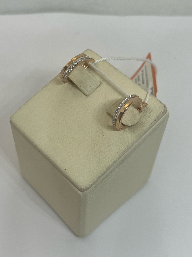 СКМИ585 СЕРЬГИ С КАМНЯМИ (Au 585)