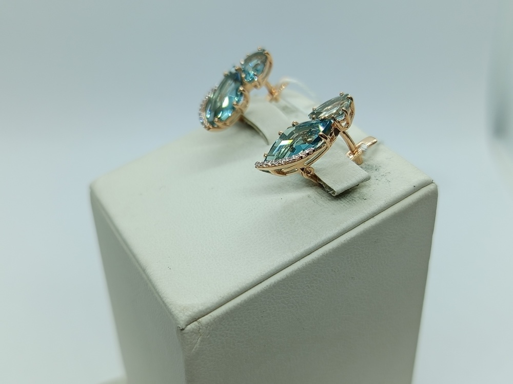 СЕРЬГИ С КАМНЯМИ (Au 585)