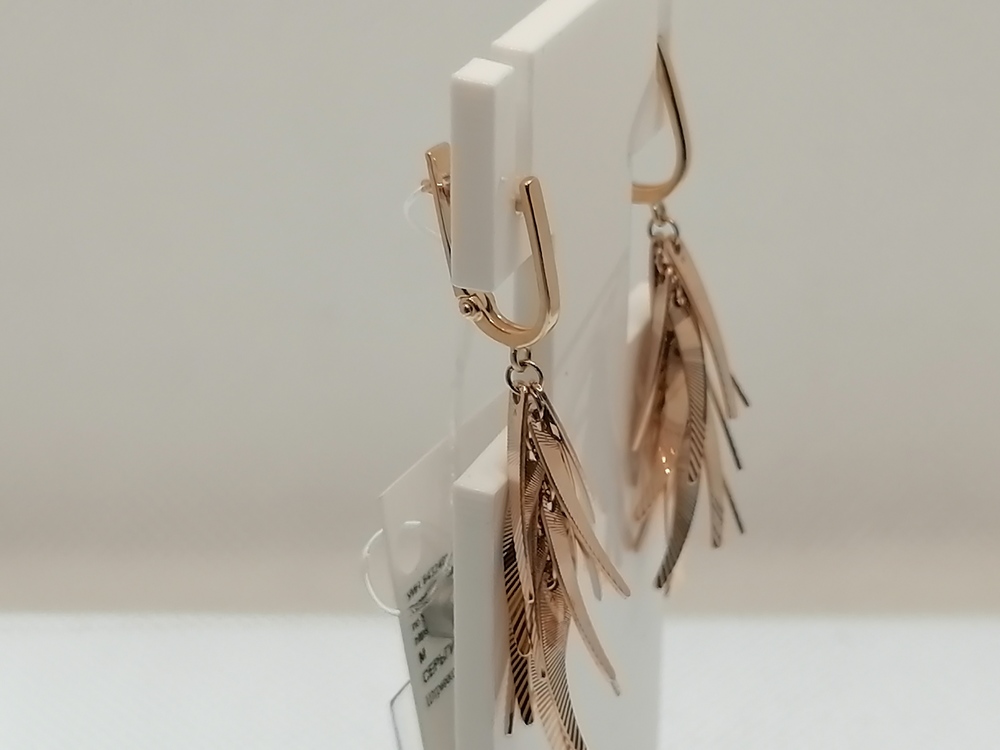 СЕРЬГИ БЕЗ КАМНЯ (Au 585)