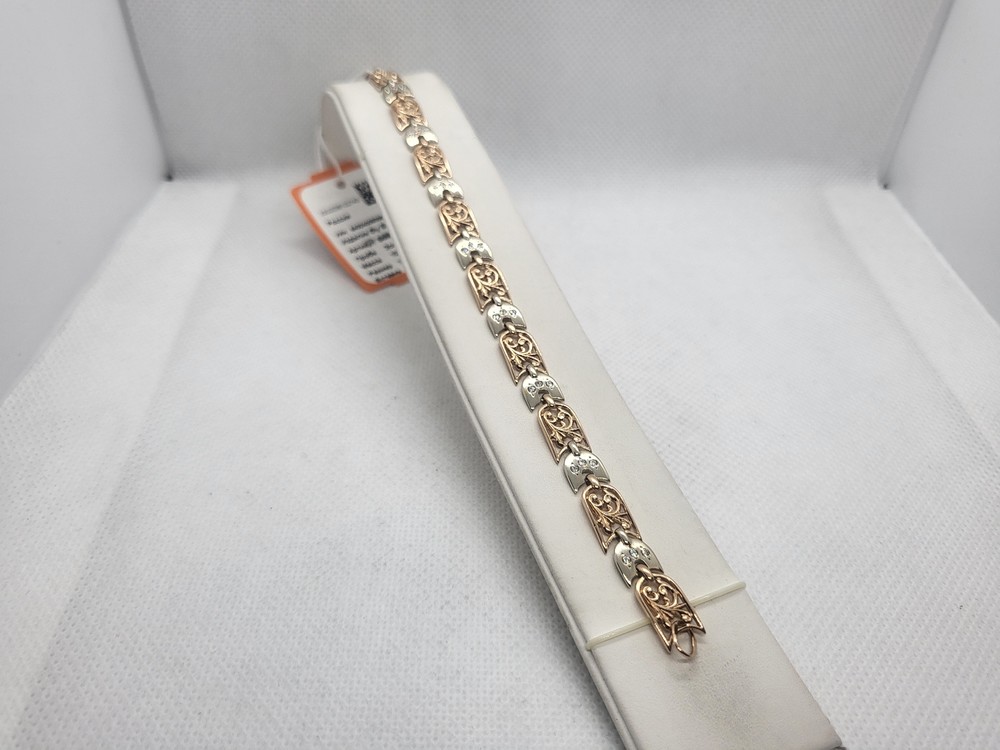 Б585 БРАСЛЕТ С КАМНЯМИ (Au 585)