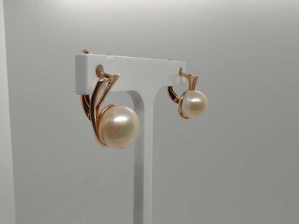 СКМ585 СЕРЬГИ С КАМНЕМ (Au 585)