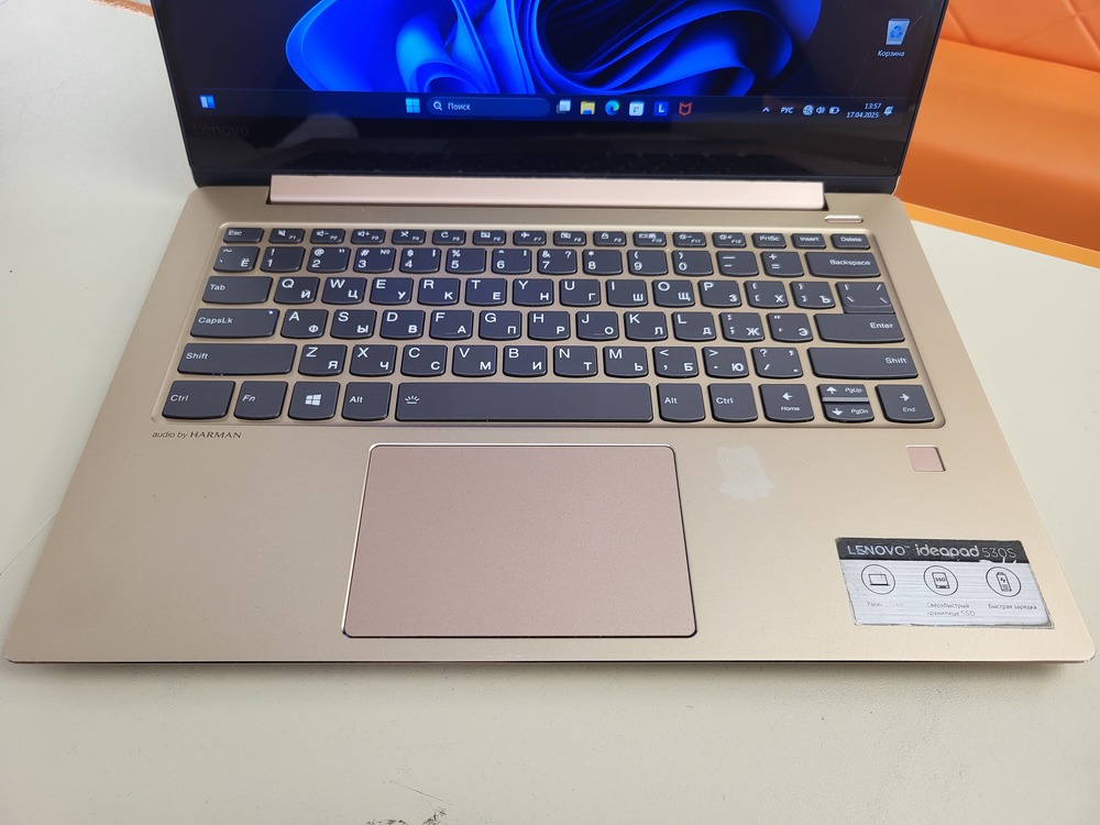 Ноутбук Lenovo 530s 14ikb; Core i3-8130U, Intel UHD Graphics, 4 Гб, 120 Гб, Нет