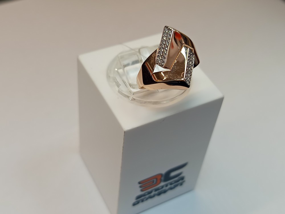 КОЛЬЦО С КАМНЯМИ (Au 585)