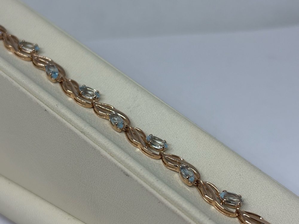 Б585 БРАСЛЕТ С КАМНЯМИ (Au 585)