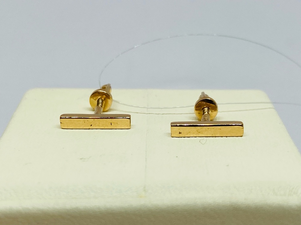 СЕРЬГИ ПУСЕТЫ без камня (Au 585)