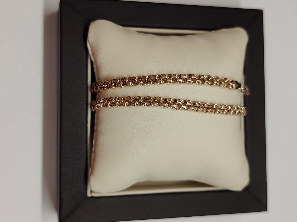 БЛБ585 БРАСЛЕТ ПОЛНОВЕСНЫЙ Бисмарк (Au 585)