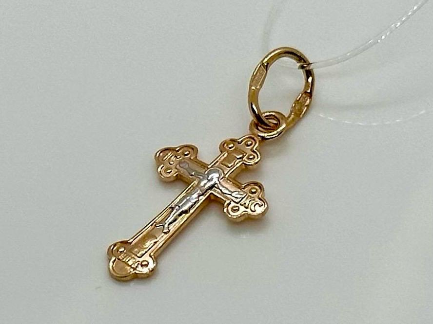 20-0280 ПОДВЕСКА КРЕСТ без камня (Au 585)