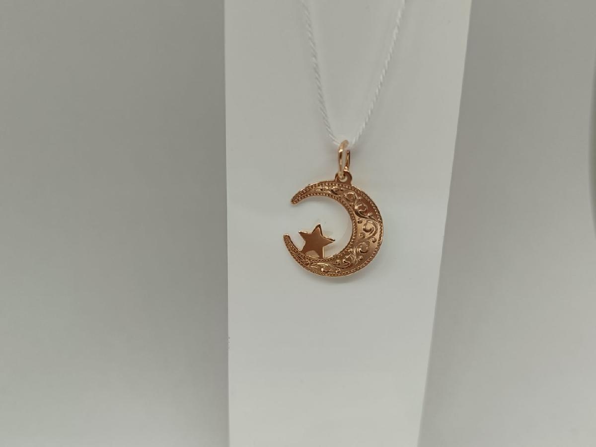 ПОДПБК585 ПОДВЕСКА ПОЛУМЕСЯЦ БЕЗ КАМНЯ (Au 585)