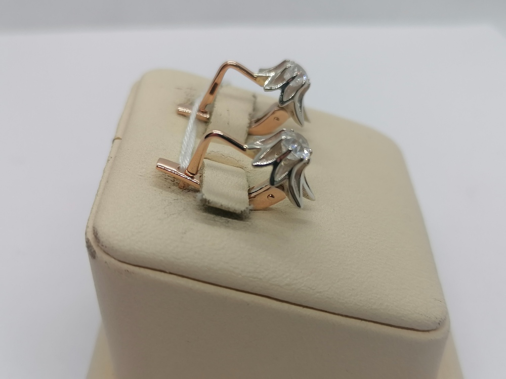 СКМ585 СЕРЬГИ С КАМНЕМ (Au 585) СКМ585 СЕРЬГИ С КАМНЕМ (Au 585)