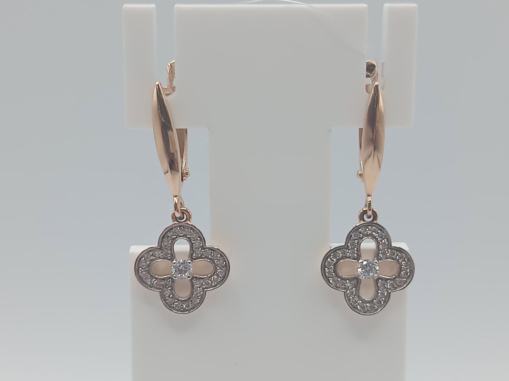 СЕРЬГИ С КАМНЯМИ (Au 585)