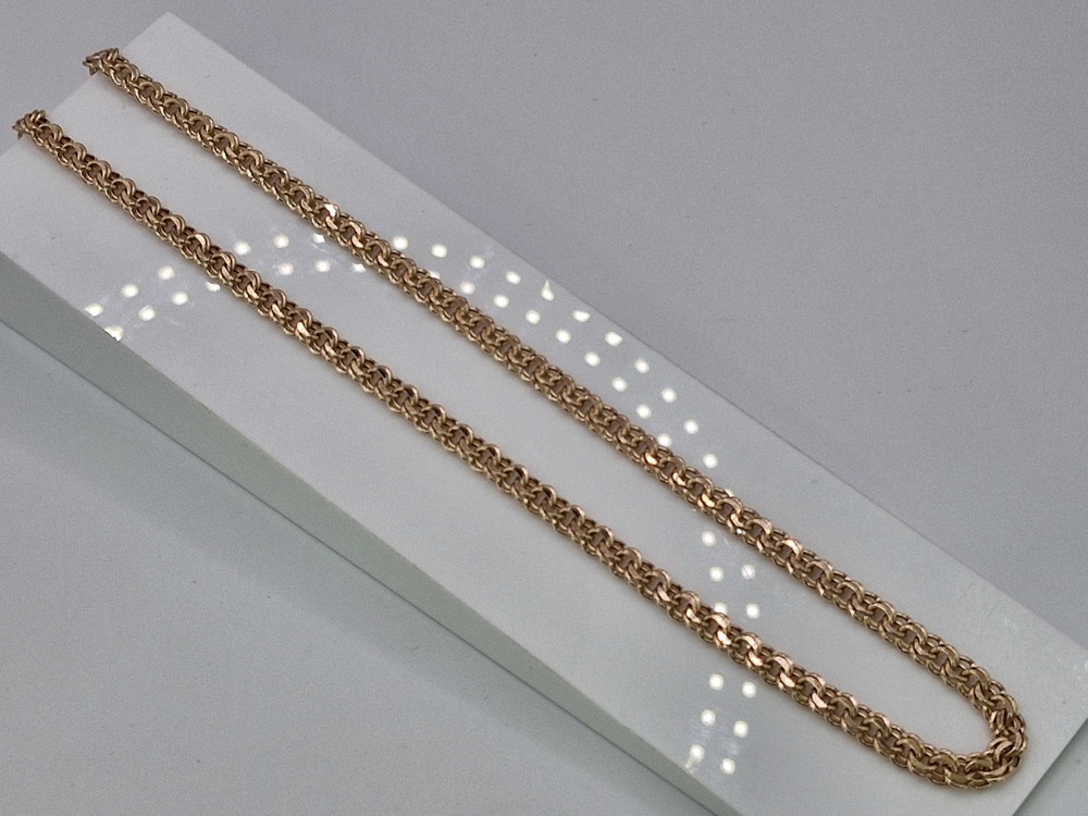 ЦЕПЬ ПУСТОТЕЛАЯ Бисмарк (Au 585)