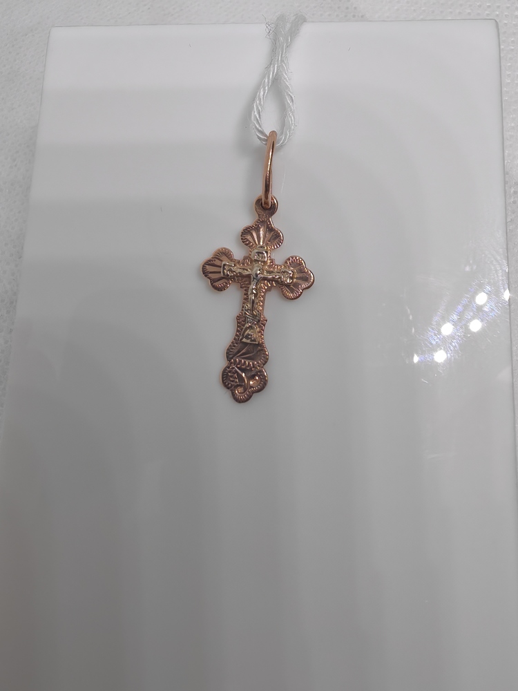 ПОДКБК585 ПОДВЕСКА КРЕСТ БЕЗ КАМНЯ (Au 585)