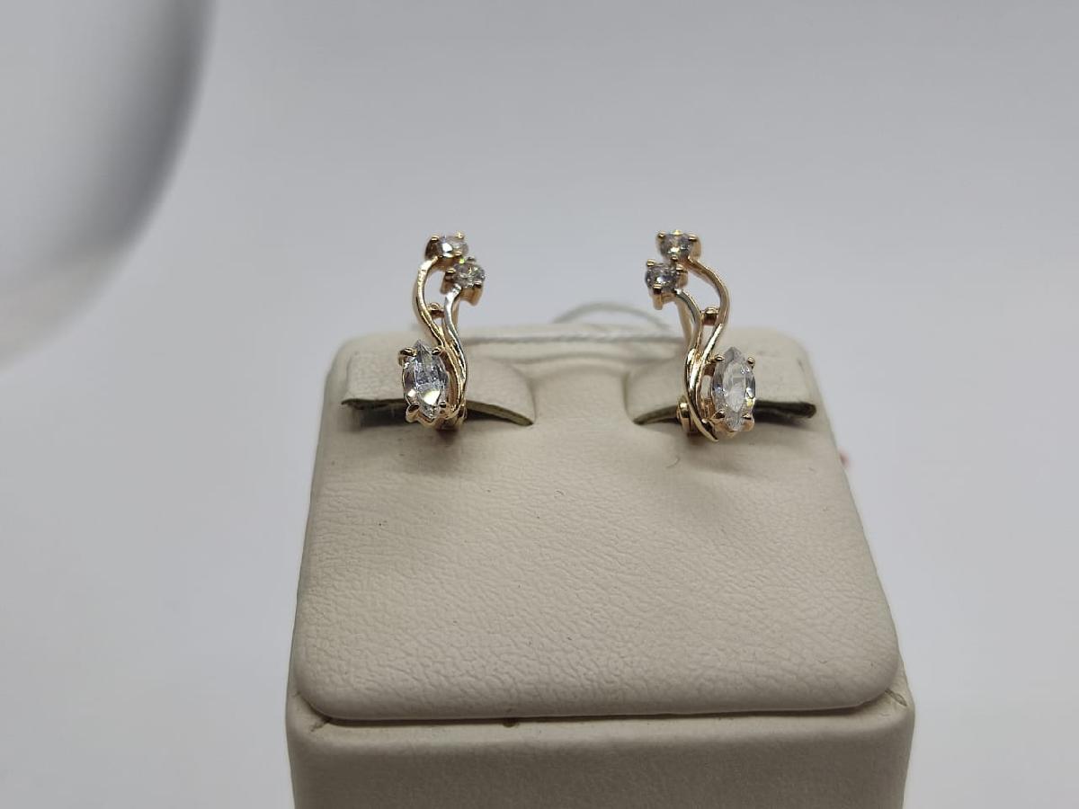 СЕРЬГИ С КАМНЯМИ (Au 585)