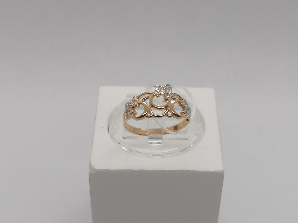 КОЛКМИ585 КОЛЬЦО С КАМНЯМИ (Au 585)