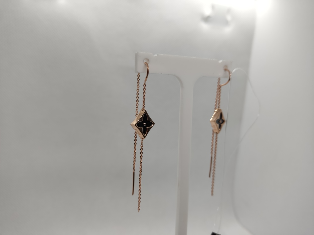 СЕРЬГИ ПРОДЕВКИ с камнем (Au 585)