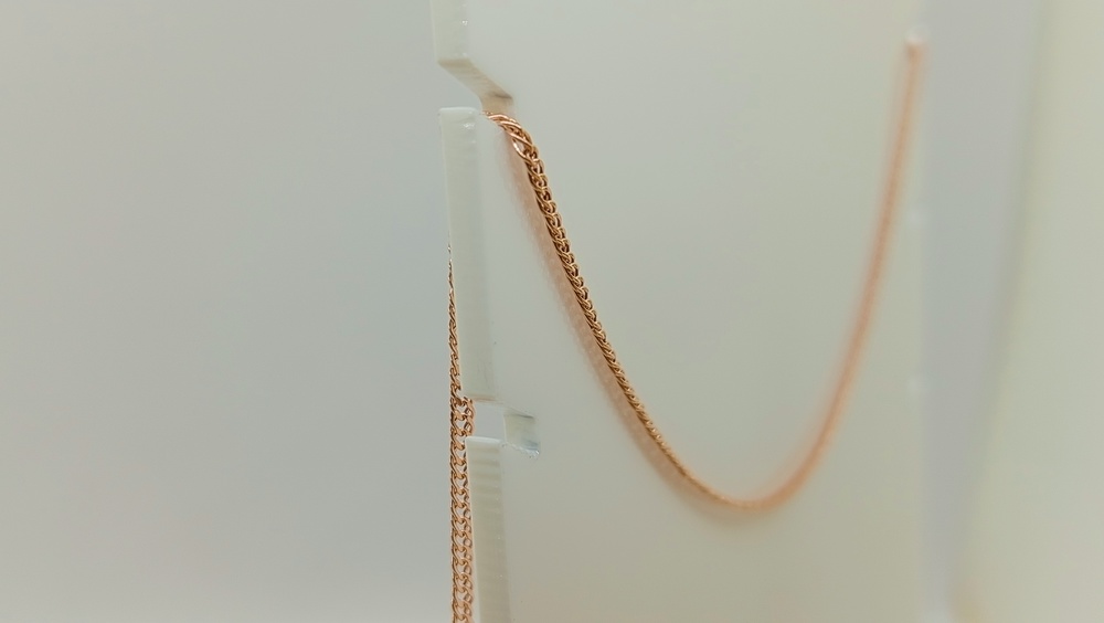 ЦЕПЬ ПУСТОТЕЛАЯ Ромб двойной (Au 585)