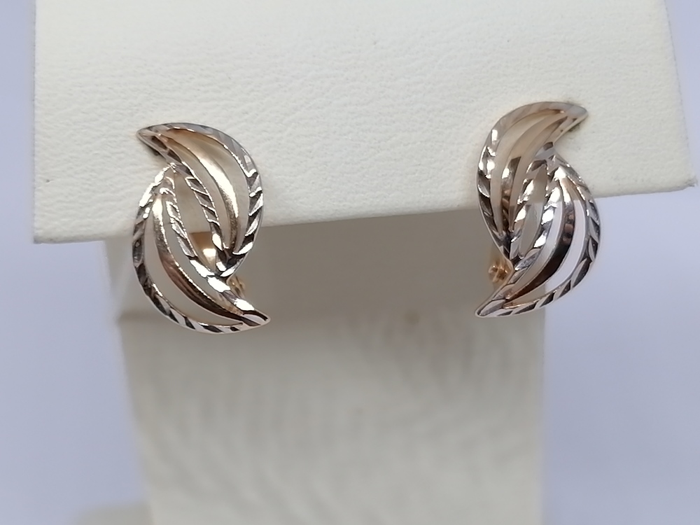 СЕРЬГИ БЕЗ КАМНЯ (Au 585)