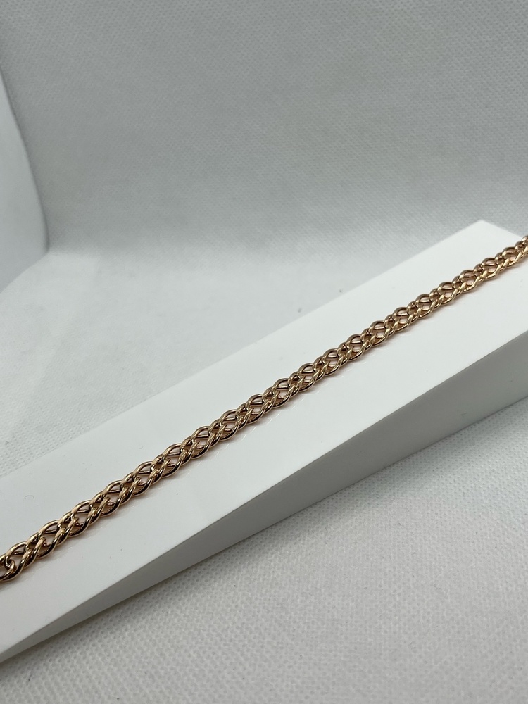 НБ 12-076ПГ БРАСЛЕТ ПУСТОТЕЛЫЙ (Au 585)