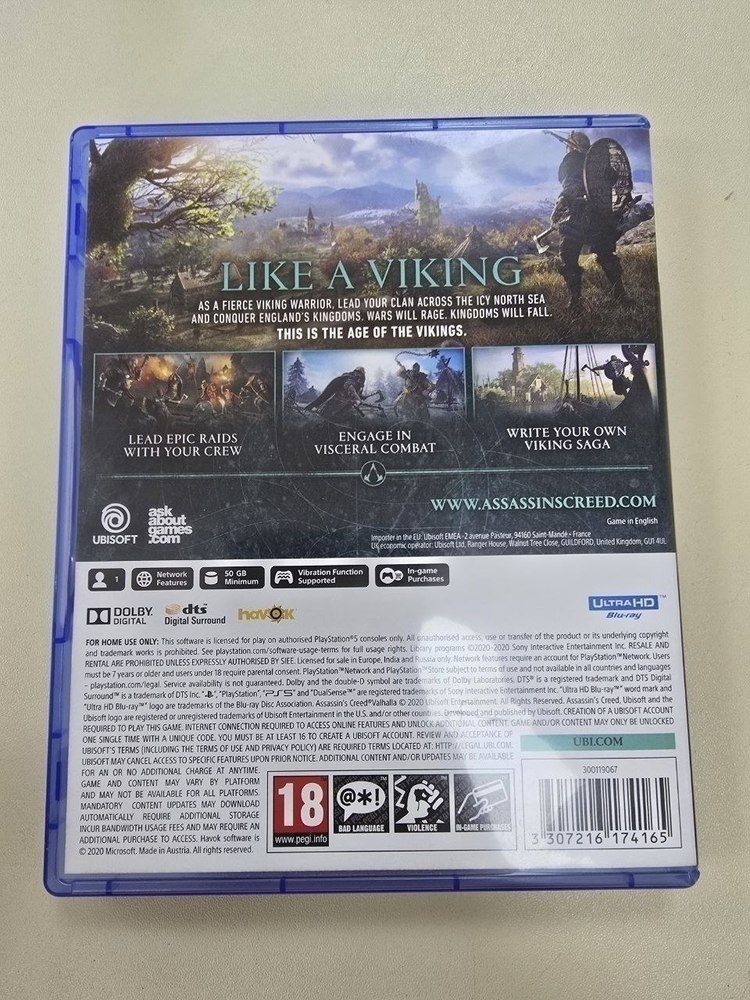 Игра Playstation 5 Assassins Creed Valhalla