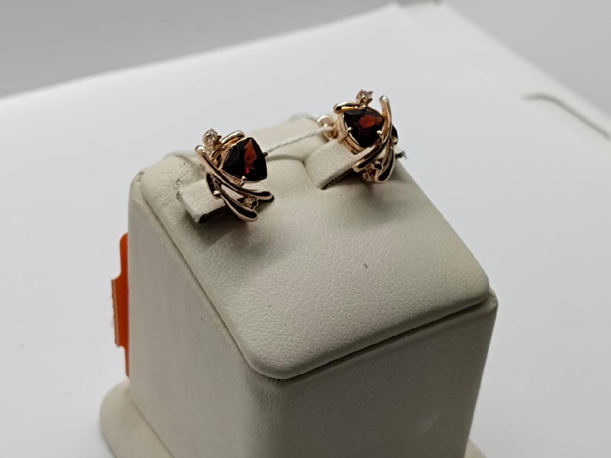 СКМИ585 СЕРЬГИ С КАМНЯМИ (Au 585)