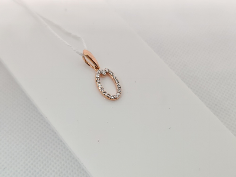 ПОДВЕСКА БУКВА О Au 585