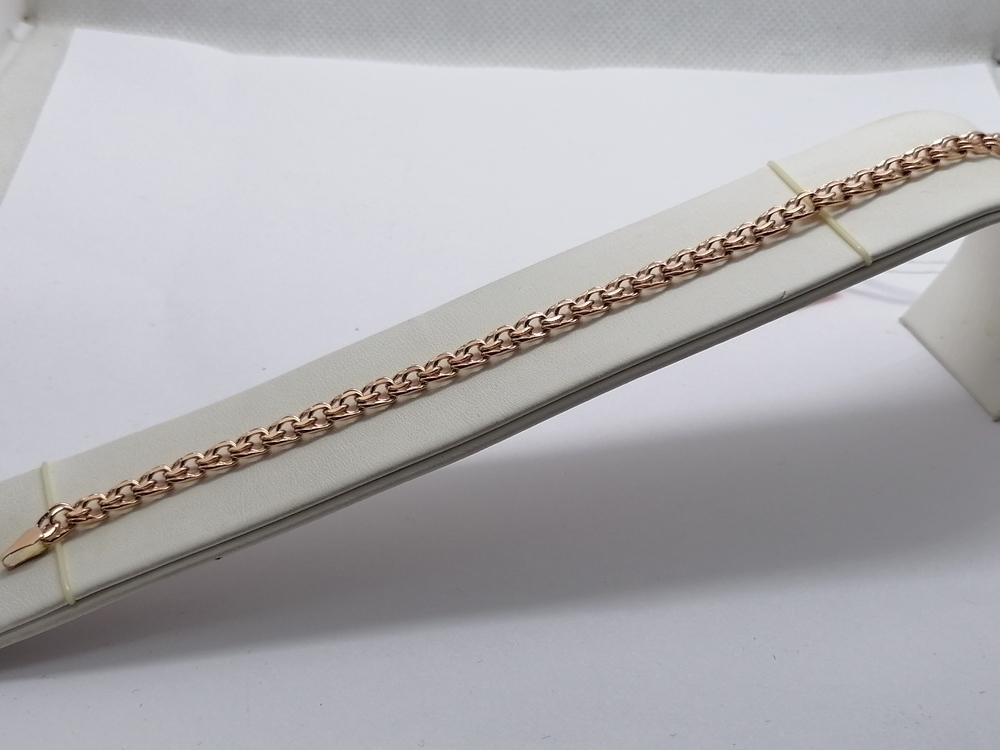 БЛБ585 БРАСЛЕТ ПОЛНОВЕСНЫЙ Бисмарк (Au 585)