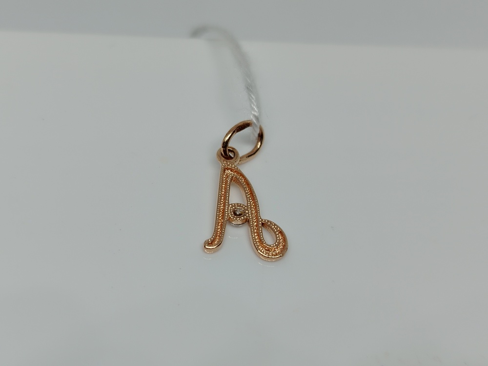 ПОДВЕСКА БУКВА А Au 585