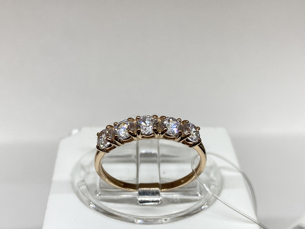 КОЛЬЦО С КАМНЯМИ (Au 585)