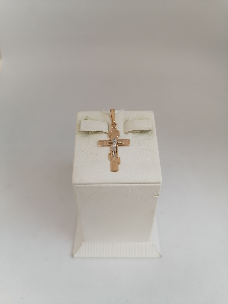 ПОДВЕСКА КРЕСТ БЕЗ КАМНЯ (Au 585)
