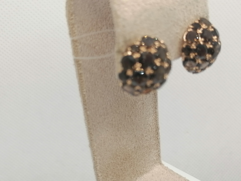 СЕРЬГИ РАУХ-ТОПАЗ (Au 585)