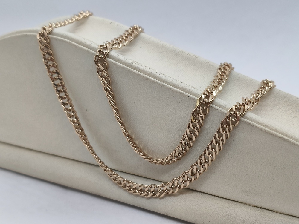 ЦЛР2585 ЦЕПЬ ПОЛНОВЕСНАЯ Ромб двойной (Au 585)