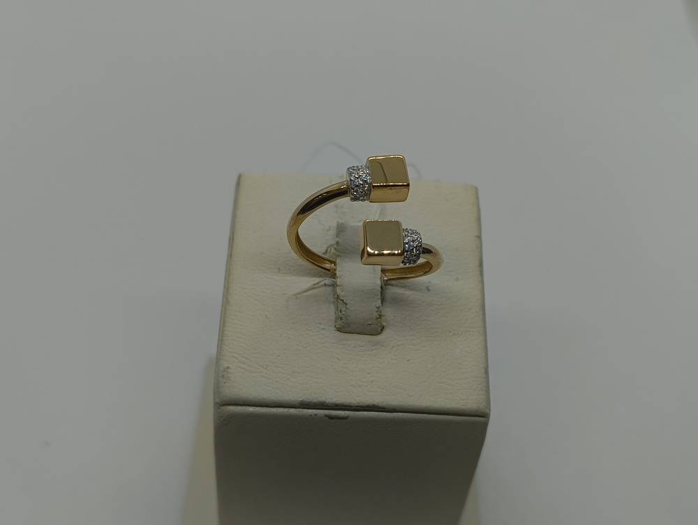 КОЛЬЦО С КАМНЯМИ (Au 585)