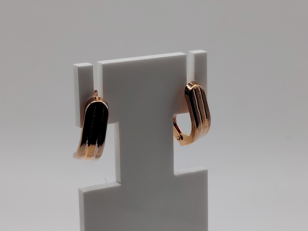 СЕРЬГИ БЕЗ КАМНЯ (Au 585)