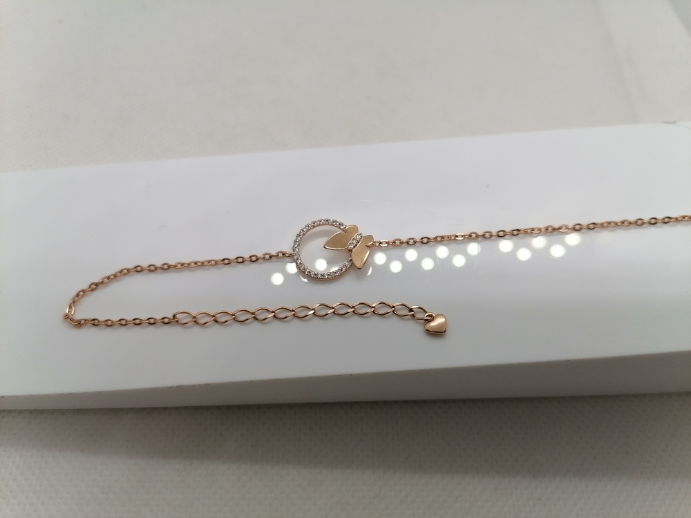 Б585 БРАСЛЕТ С КАМНЯМИ (Au 585)