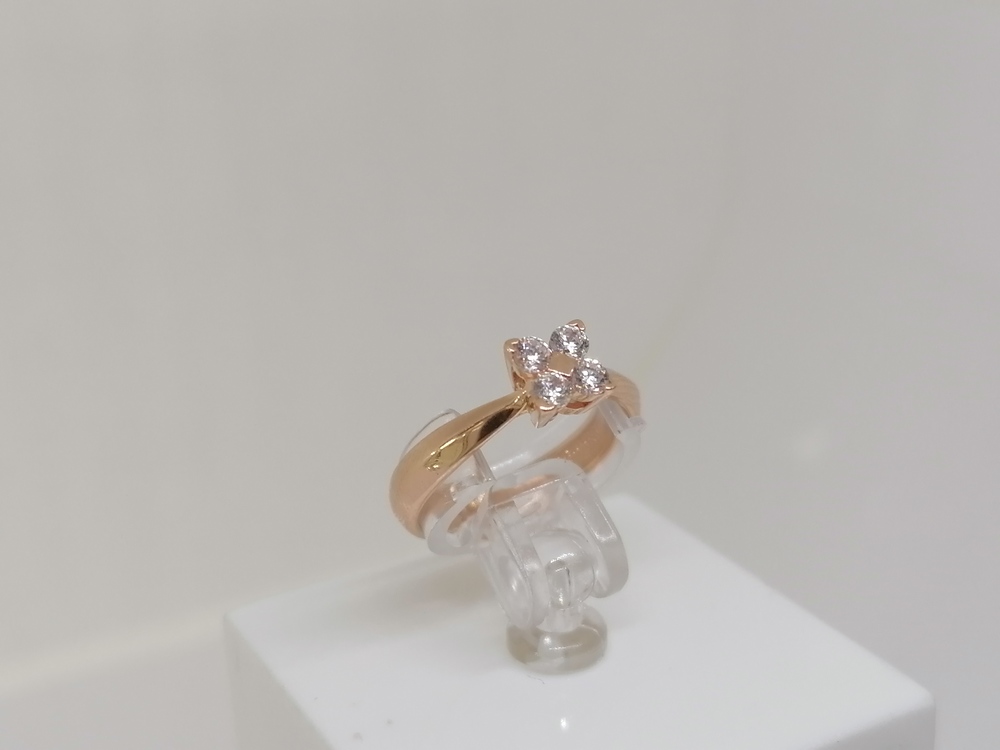 КОЛЬЦО С КАМНЯМИ (Au 585)