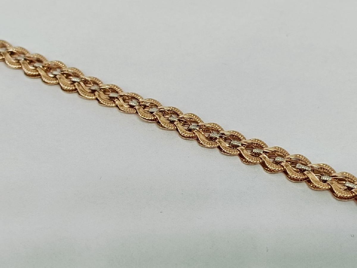 БРАСЛЕТ ПУСТОТЕЛЫЙ Фантазия Au 585