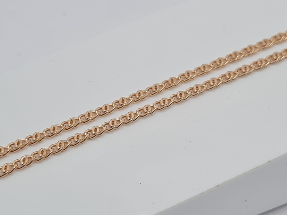 ЦЕПЬ ПУСТОТЕЛАЯ Птичий глаз(глаз пантеры) (Au 585)