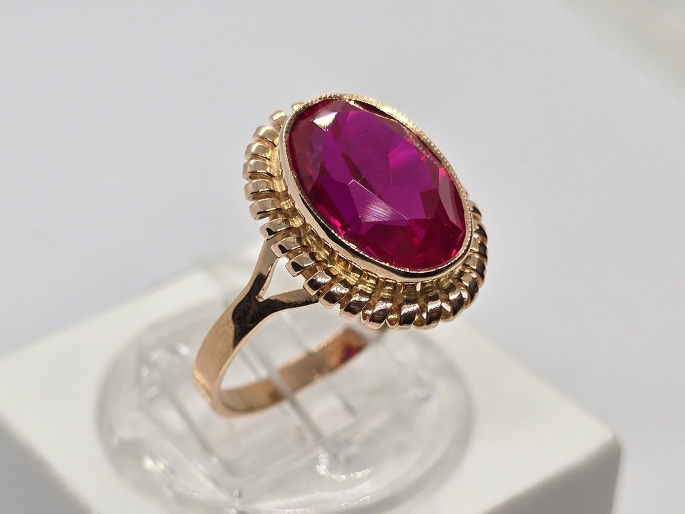 КОЛКМ583 КОЛЬЦО С КАМНЕМ (Au 583) КОЛКМ583 КОЛЬЦО С КАМНЕМ (Au 583)