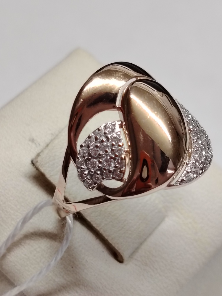 КОЛЬЦО С КАМНЯМИ (Au 585)