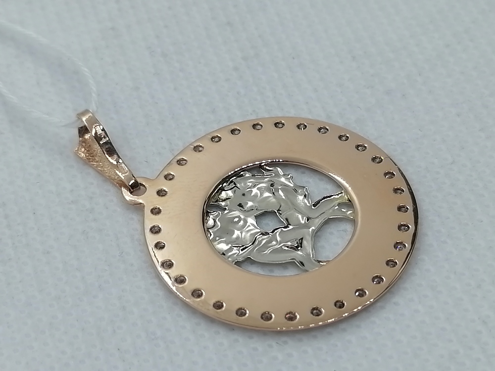 ПОДВЕСКА ЗНАК ЗОДИАКА БЛИЗНЕЦЫ Au 585