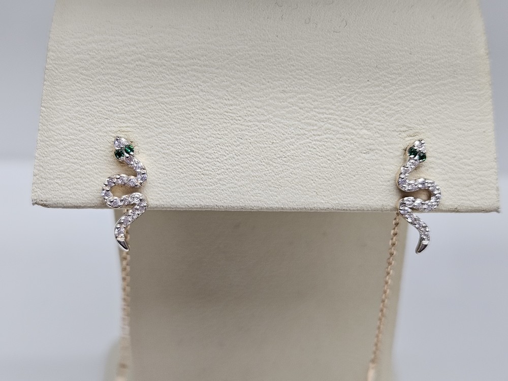 СЕРЬГИ ПРОДЕВКИ с камнями (Au 585)