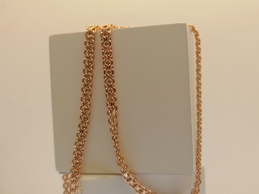 ЦЕПЬ ПУСТОТЕЛАЯ Бисмарк машинный (Au 585)