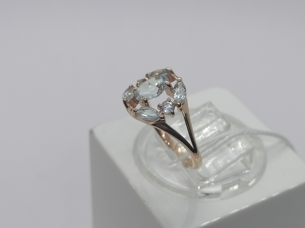 КОЛКМИ585 КОЛЬЦО С КАМНЯМИ (Au 585)