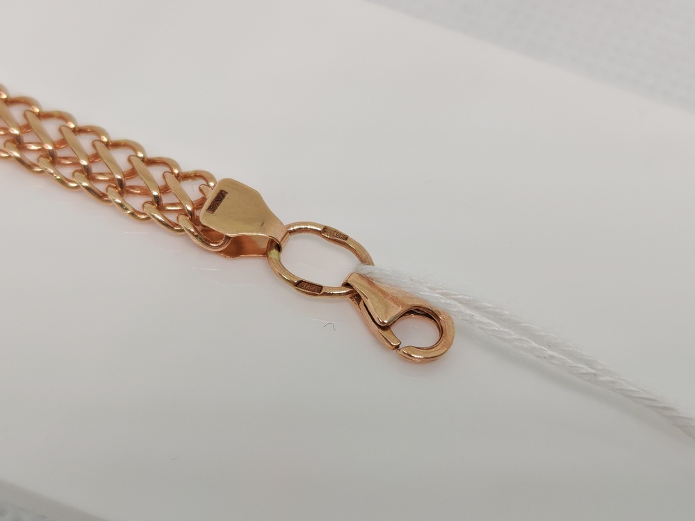 БЛ8585 БРАСЛЕТ ПОЛНОВЕСНЫЙ Восьмерка (Au 585)