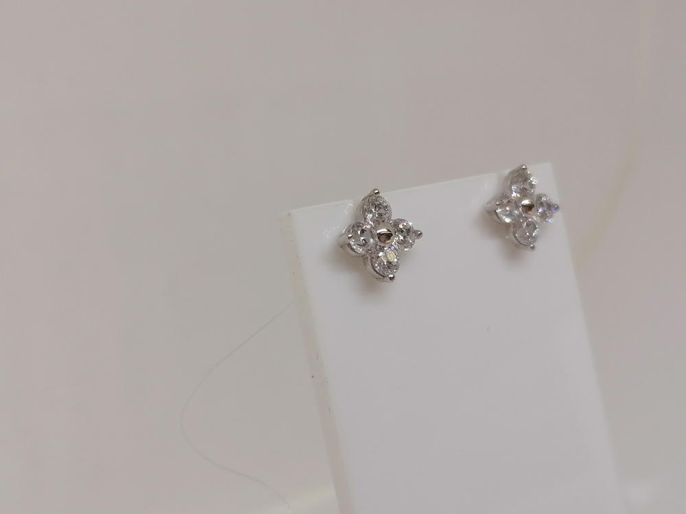 СЕРЬГИ ПУСЕТЫ с камнями (Au 585)