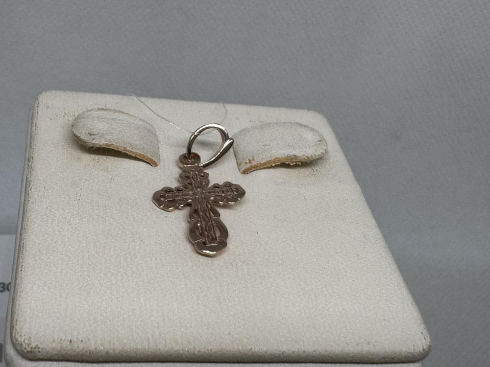 ПОДВЕСКА КРЕСТ без камня (Au 585)