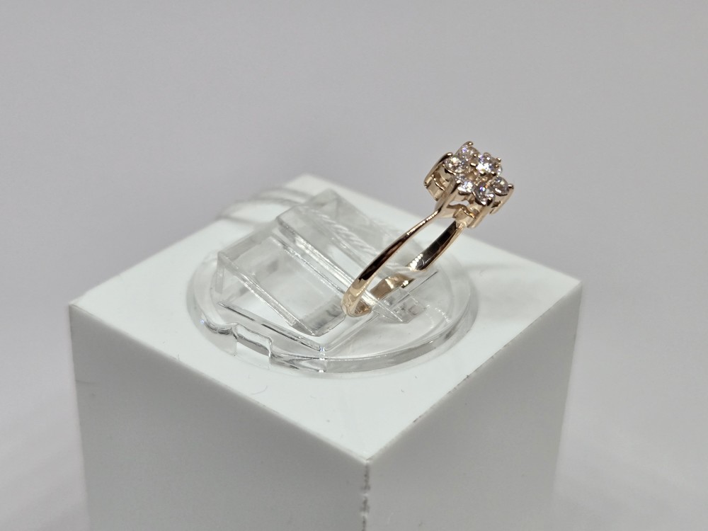 КОЛЬЦО С КАМНЯМИ (Au 585)