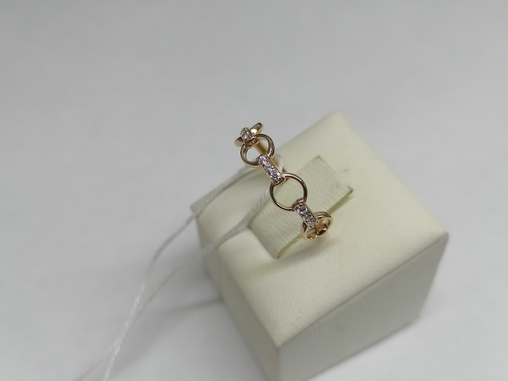 КОЛКМИ585 КОЛЬЦО С КАМНЯМИ (Au 585)
